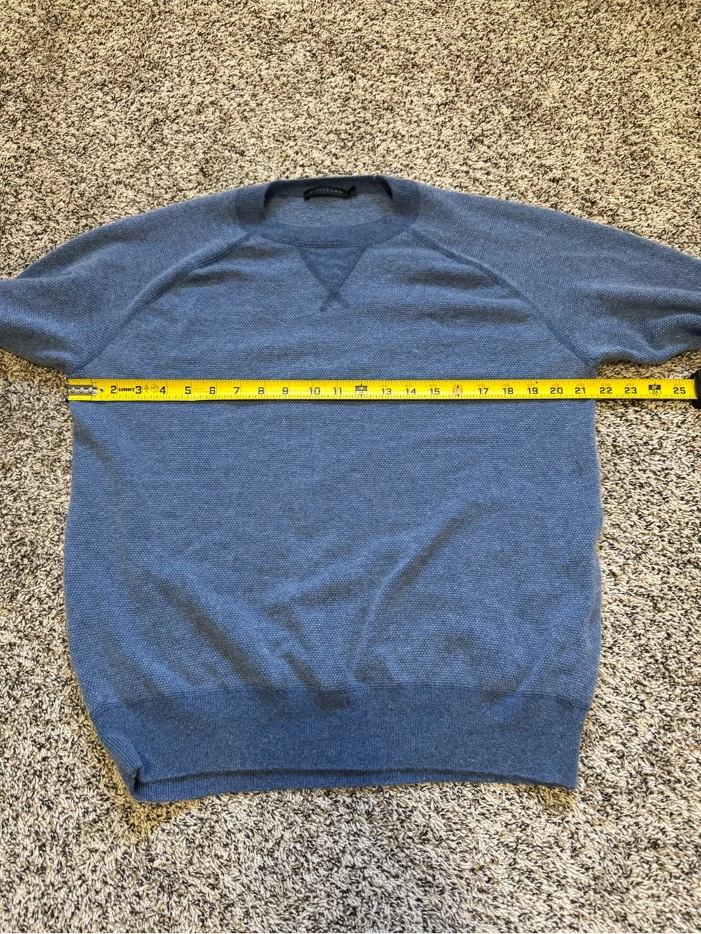 J. Hilburn Men’s Wool and Cashmere Blend Crewneck Sweater